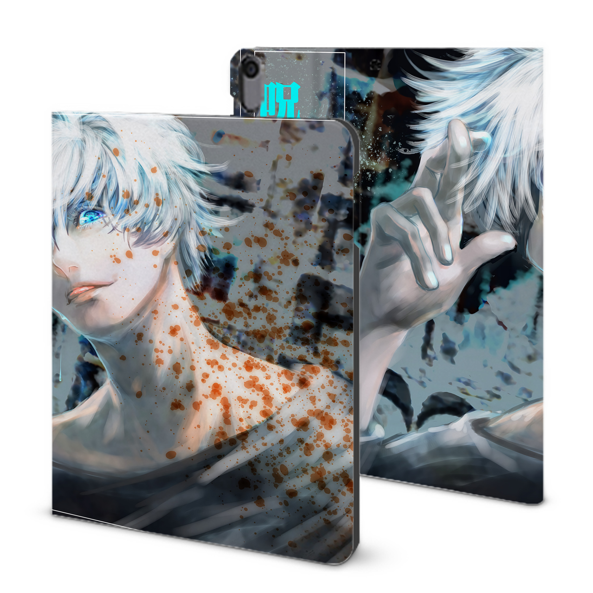 （画像用） 呪術廻戦 Jujutsu Kaisen IPad ケース ブック型 PUレザー TPU 耐衝撃 軽量 薄型 ペン収納なし 全面保護 IPad 各モデル対応